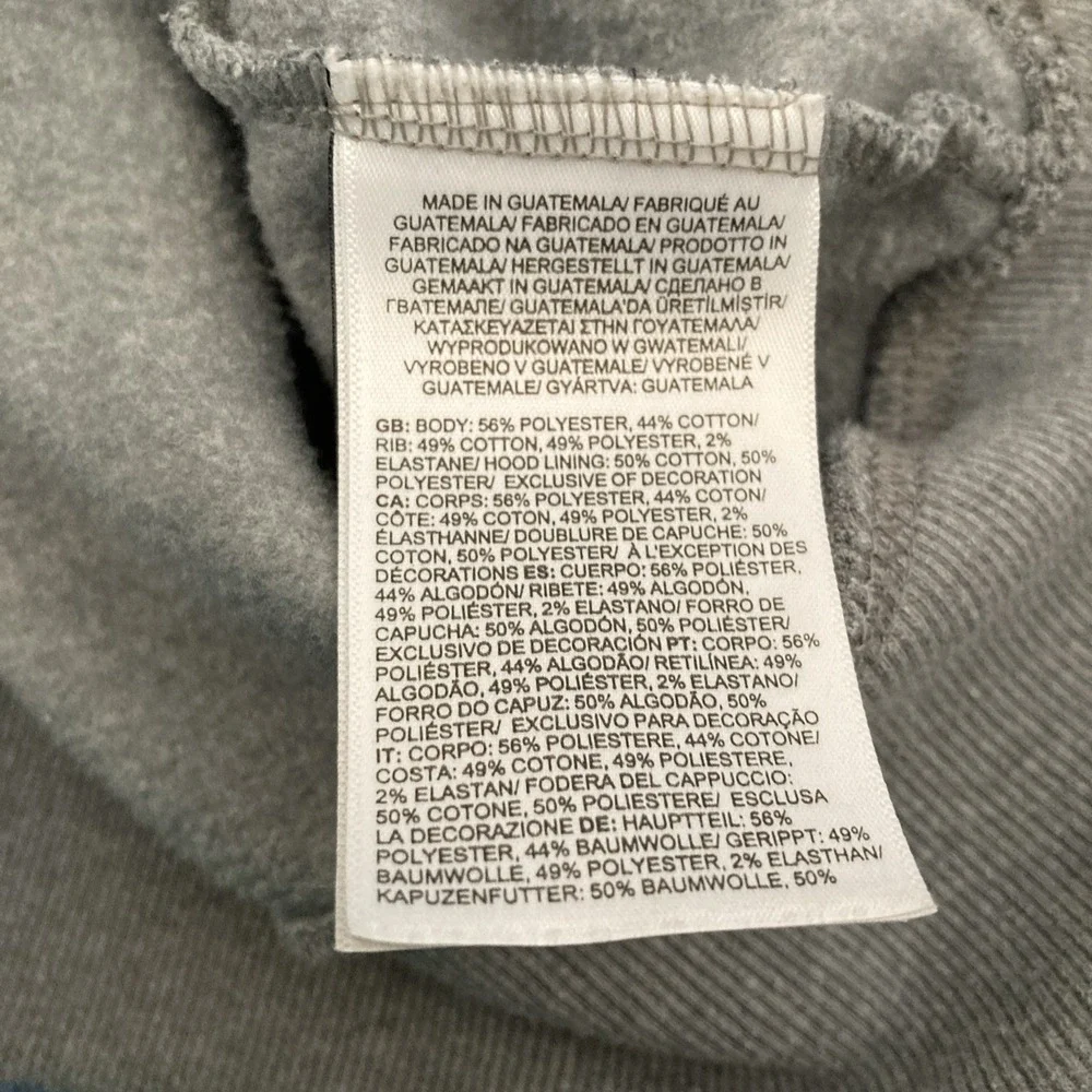 The North Face Gray Half Dome Logo Hoodie (A7R9F) w/Front Pocket - SZ M